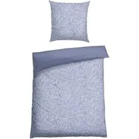 Schiesser Wendebettwäsche Leaves aus weicher Baumwolle mit schlichtem Botanikprint, Renforcé, 2 teilig, OEKO-TEX® MADE IN GREEN