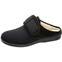Fischer-Markenschuh Cornelius Pantoffel aus Stretchmaterial/Velour, mit Warmfutter, Weite L