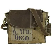 Sunsa Umhängetasche Canvas Vintage Schultertasche Tasche Messenger Tasche, Echt Leder, abnehmbarer Schulterriemen