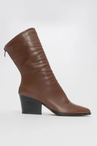Laval Reißverschluss hinten Blockabsatz Stiefel (Damen)