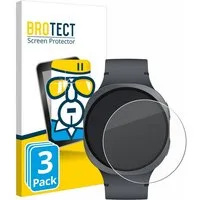 BROTECT Displayschutzglas Schutzglas für Samsung Galaxy Watch 8 (44 mm), 3 Stück, Displayschutz 9H Schutz Glas Klar Transparent
