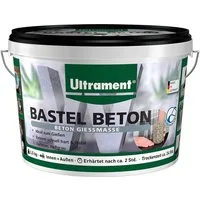 Ultrament Beton ULTRAMENT Bastel Beton zum Gießen, wasserdicht, hellgrau, 3,5 Kg