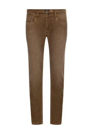 camel active - Slim Fit 5-Pocket Hose sepia brown - Gr. - 34