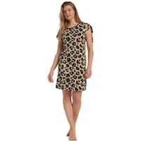 Pastunette Strandkleid Damen Kleid Animalprint (1-tlg) Stylisch