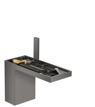 Hansgrohe Waschtischmischer 110 Axor MyEdition ohne Platte, brushed black chrome, 47032340 47032340