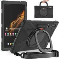 Wigento Tablet-Hülle Für Samsung Galaxy Tab S10 / S9 / S8 Ultra Outdoor Hybrid 360 Grad