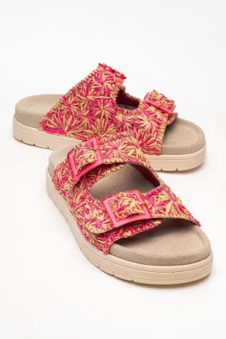 Milana Leder Double‑Strap Sandale (Women)