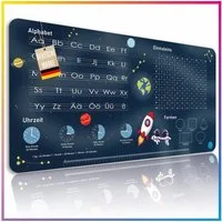 Lineo Schreibtischunterlage Tischunterlage & Malunterlage für Kinder 80x40 cm abwischbar, (Robuste Malunterlage Schreibtisch Unterlegmatte)