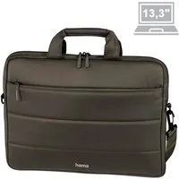 Hama Laptoptasche Toronto Oliv (Umhängetasche im Stepp-Look), für Notebooks bis 34 cm (13,3)