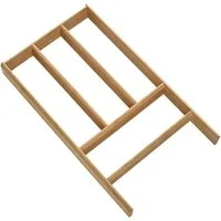 SO-TECH® Besteckeinsatz ORGA-BOX Schubladen Besteckeinsatz 473 x 273 x 50 mm (1 St), Multifunktionseinsatz aus Massivholz Bambus geölt Schubladeneinsatz
