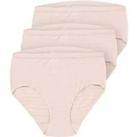 Speidel Slip Midislip Cotton & More (Set, 3er Pack) dezente Ringeloptik, feines Baumwoll-Mix-Material