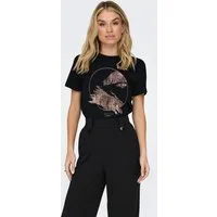ONLY Kurzarmshirt ONLKITA LIFE REG S/S MIX TOP CS JRS EX. Baumwolle, regular fit