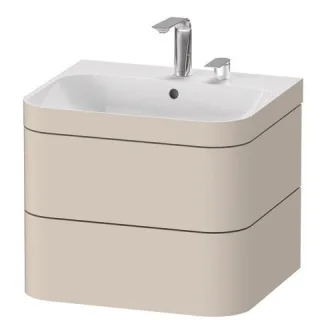 Duravit Happy D.2 Plus c-bonded Set wandhängend Taupe 575x490x480 mm - HP4635E8383 HP4635E8383