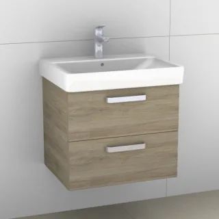Artiqua 413 Waschtischunterschrank für Smyle Square 500229 (ehem. 120560) Sanremo Eiche quer NB, 413 413-WU2L-K146-7144-428
