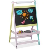 relaxdays Tafel Kindertafel mit Papierrolle