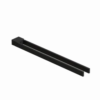 Kludi VELA C Doppel-Handtuchstange Länge = 430MM mattschwarz, 3197739 3197739