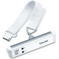 BEURER Kofferwaage LS 10, Tragkraft 50 kg, 50g-Schritte, 50 kg Tragkraft, Flugreise, Taschenlampe, Hold-Funktion