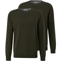s.Oliver Rundhalspullover 2er Pack Basic (Spar-Set, 2-tlg) Pullover - Baumwolle - Atmungsaktiv - Angenehm weiches Material