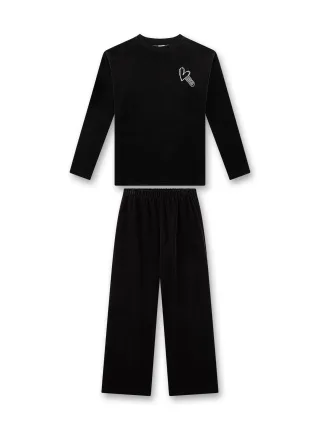 Sanetta - Schlafanzug lang super black - Gr. - 176