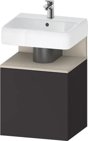 Duravit Qatego Waschtischunterbau wandhängend Graphit Supermatt 490x420x645 mm - QA4077R83800000 QA4077R83800000