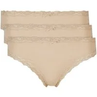 Nina Von C. Jazz-Pants Slips "Cosy" (3er Pack) eng, elastisch, atmungsaktiv, bequem, feminin, mit Spitze