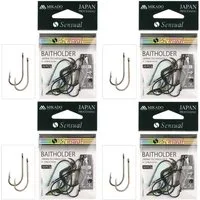 MIKADO Total Fishing Aalhaken Haken SET Lose SENSUAL BAITHOLDER in 4 Größen 40 Stück Aal Wurm, (40-St)