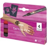 C. KREUL Marker KREUL Tattoo Pen 4er Set Tribals