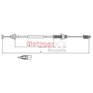 Metzger Gaszug Dacia Logan