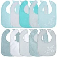 BIECO Lätzchen Bieco Baby Lätzchen 10er Pack Baby Lätzchen Wasserdicht Schlabberlatz