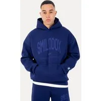Smilodox Hoodie Oswin, Oversized Pullover Herren, Sweater mit Frontprint und Kapuze Baggy Fit, Weiches Sweatmaterial, ideal für Gym & Freizeit