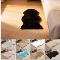 BTTO TEPP Hochflor-Teppich Fellteppich, Kunstfell, Weich, Hochflor Shaggy Teppiche, Florlänge 60mm, 75 X 120 cm-1.5 P