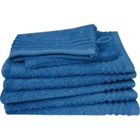 Dyckhoff Waschhandschuh Waschhandschuh-Set BRILLANT 6-tlg., Baumwolle, 550 g/m², Frottier (Packung, 6-St), Baumwolle