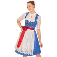 Krüger Madl Dirndl Midi Dirndl 2tlg. - CHEYENNE - blau