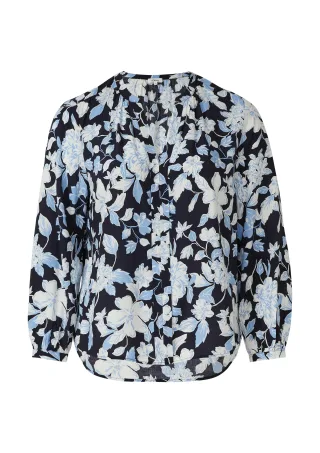 s.Oliver - Bluse blau/mehrfarbig - Gr. - 54