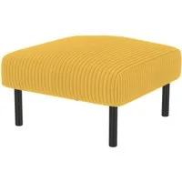 BlingBin Polsterhocker Sitzhocker, Cord-Stoff Hocker mit Metallgestell (Fußhocker, 1 St., 56 × 51 × 39 cm), Vielseitig als Fußbank, Sitzhocker oder Beistelltisch nutzbar