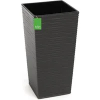 KAGM Pflanzkübel Blumenkübel Blumentopf in Rillenoptik Pflanzgefäß (inkl. Pflanzeinsatz)