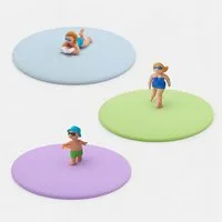Lurch Glas Set Glasdeckel Freizeit-Mix Berta Buch, Finn Frisbee & Issy Inliner, Silikon