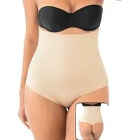 Formangel Miederslip mit String-Rückteil – nahtloser Taillenshaper mit Silikon - Corsage (1-St) Stringform mit Shapingeffekt, rutschfester Silikonbund