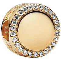 Pandora Charm-Einhänger 768747C01, Pandora Moments, Charm, Zirkonia, Gelbgoldfarben, Zirkonia