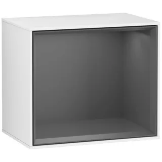 Villeroy und Boch Finion Regalmodul G580GKGF 41,8x35,6x27cm, Emotion, Regal Antracite Matt, Glossy white lacquer