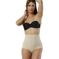 Formangel Miederslip Corsage mit hoher Taille und Silikonbund – Shaping Slip, Taillenshaper (1-St) Lasercut-Abschlüsse, rutschfester Silikonbund