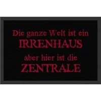 Rockbites Fußmatte Rockbites - Fußmatte Türmatte "Irrenhaus ..." Schwarz Nr. 56 (100792)*