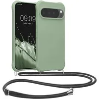 kwmobile Handyhülle Hülle für Google Pixel 10 Pro XL, mit Metall Kette zum Umhängen - Silikon Handy Cover Case Schutzhülle