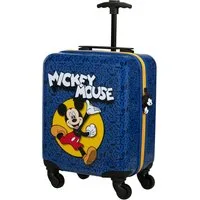 Samsonite Kinderkoffer DAYDREAM DISNEY, Mickey Happy, 4 Rollen, mit oberem Fach und Trennpolster, mit unterem Fach und Kreuzspanngurt