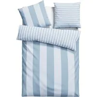 OTTO home Wendebettwäsche Sari in verschiedenen Qualitäten, Flanell, 2 teilig, ab Gr. 135x200 cm, Wendedesign, moderne Bettwäsche mit Streifen