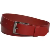 COLOGNEBELT Ledergürtel C20-SL 3 cm breiter Ledergürtel in Rot mit eckiger Gürtelschließe