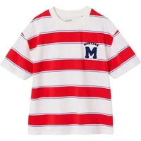 vertbaudet Kurzarmshirt T-Shirt Jungen breite Streifen