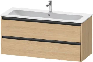 Duravit Ketho.2 Waschtischunterbau wandhängend Natur Eiche Matt 1210x480x550 mm - K25265030300000 K25265030300000