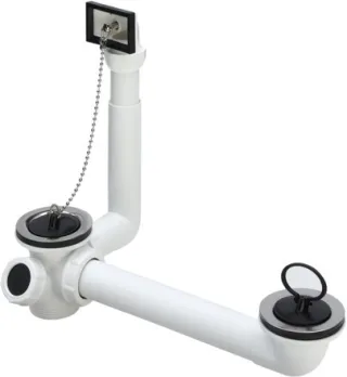 Viega Ab- und Überlaufgarnitur 7823.42 in G1 1/2 x 70mm x 100-270mm Kunststoff 107116