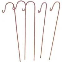 Deko-Impression Gartenstecker 5 Stück (5er-Set) Gartenstab m. Haken, Laternenhaken, Eisen, Rost (5-St)